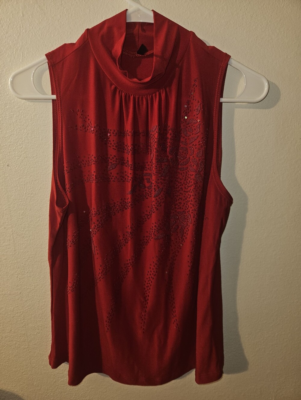 Bleeker & McDougal Womans High Neck Sleeveless Top Size L